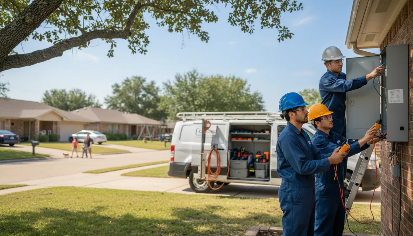 Certified electrician providing emergency electrical services in Richland, IA